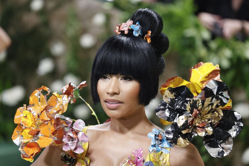 Nicki Minaj released a 10th anniversary version of her album "The Pinkprint" on Friday. File Photo by John Angelillo/UPI